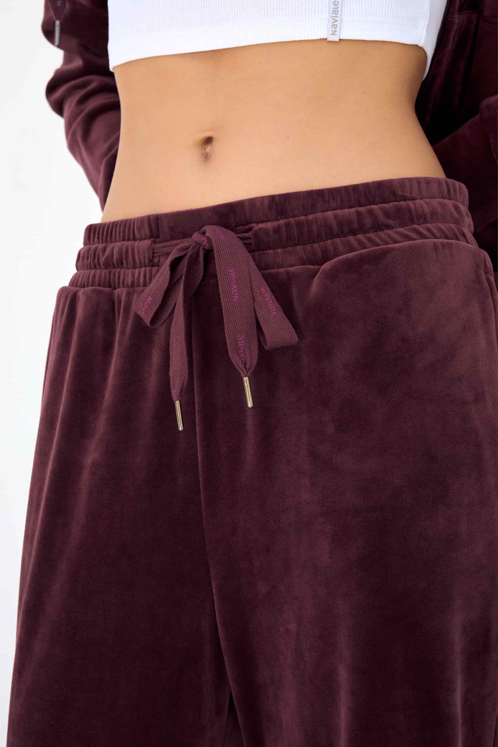 Велюровые брюки LH420-06 Brugge Velour burgund