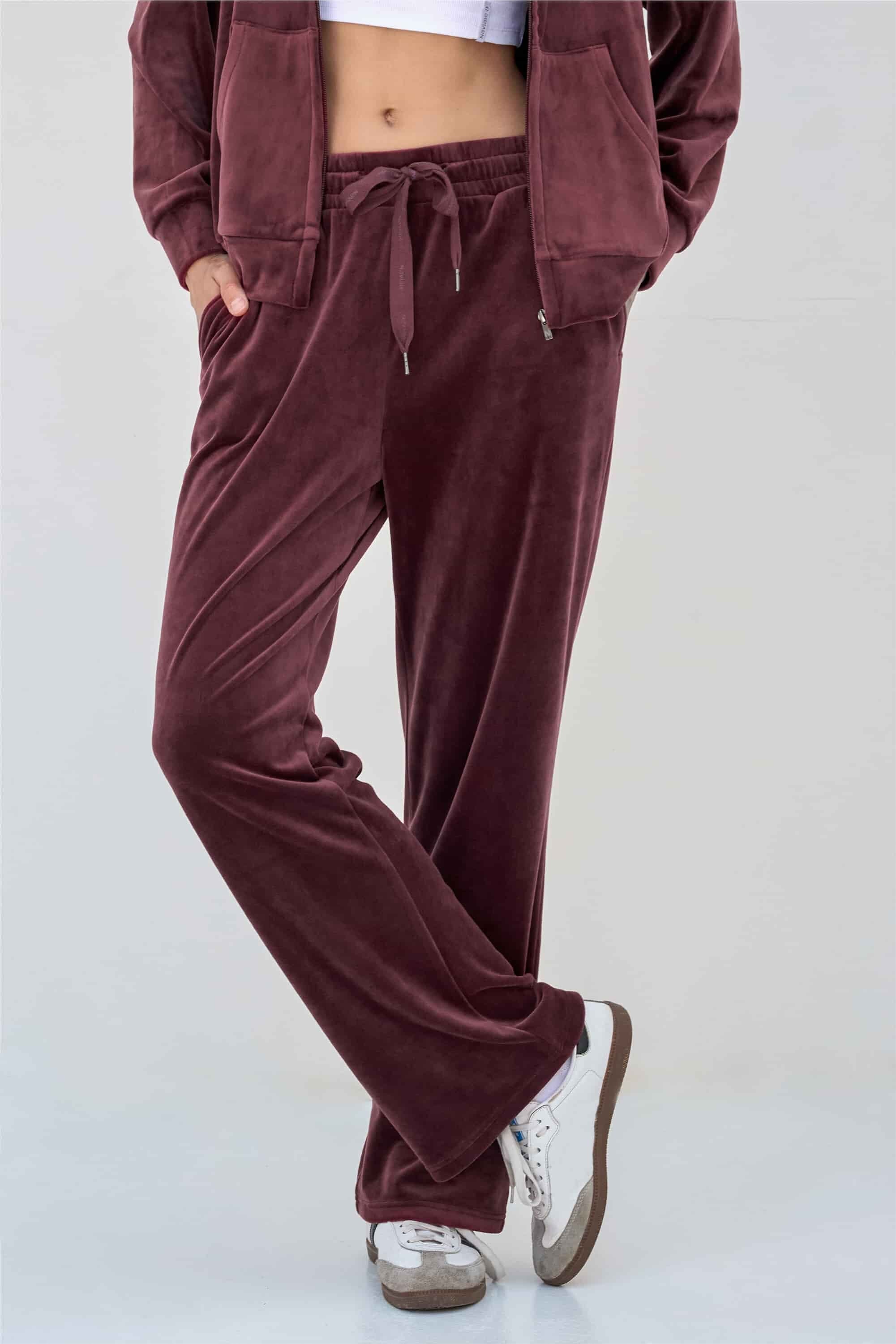 Велюровые брюки LH420-06 Brugge Velour burgund