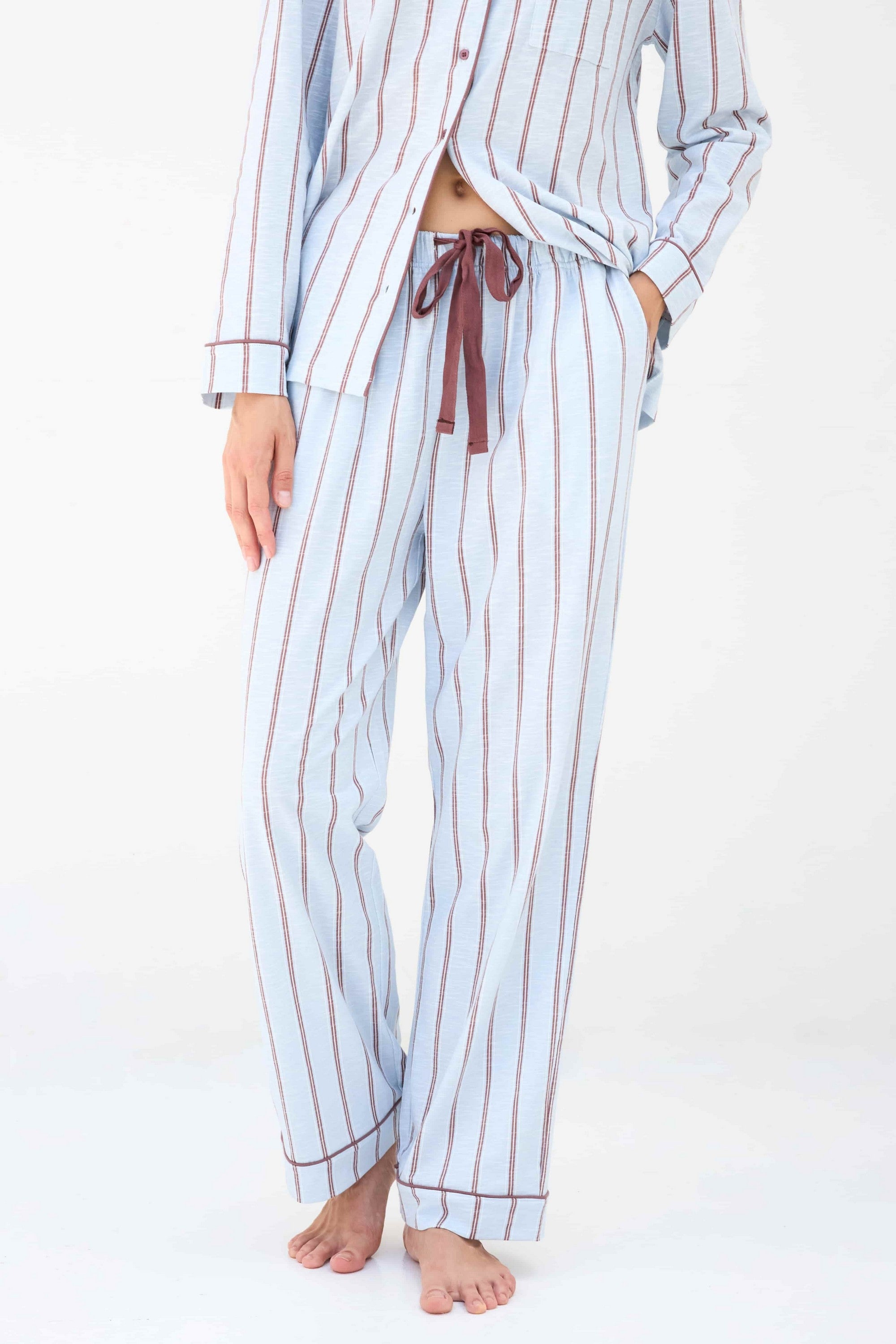 Піжамні штани LH420-08 Iceland blue stripe