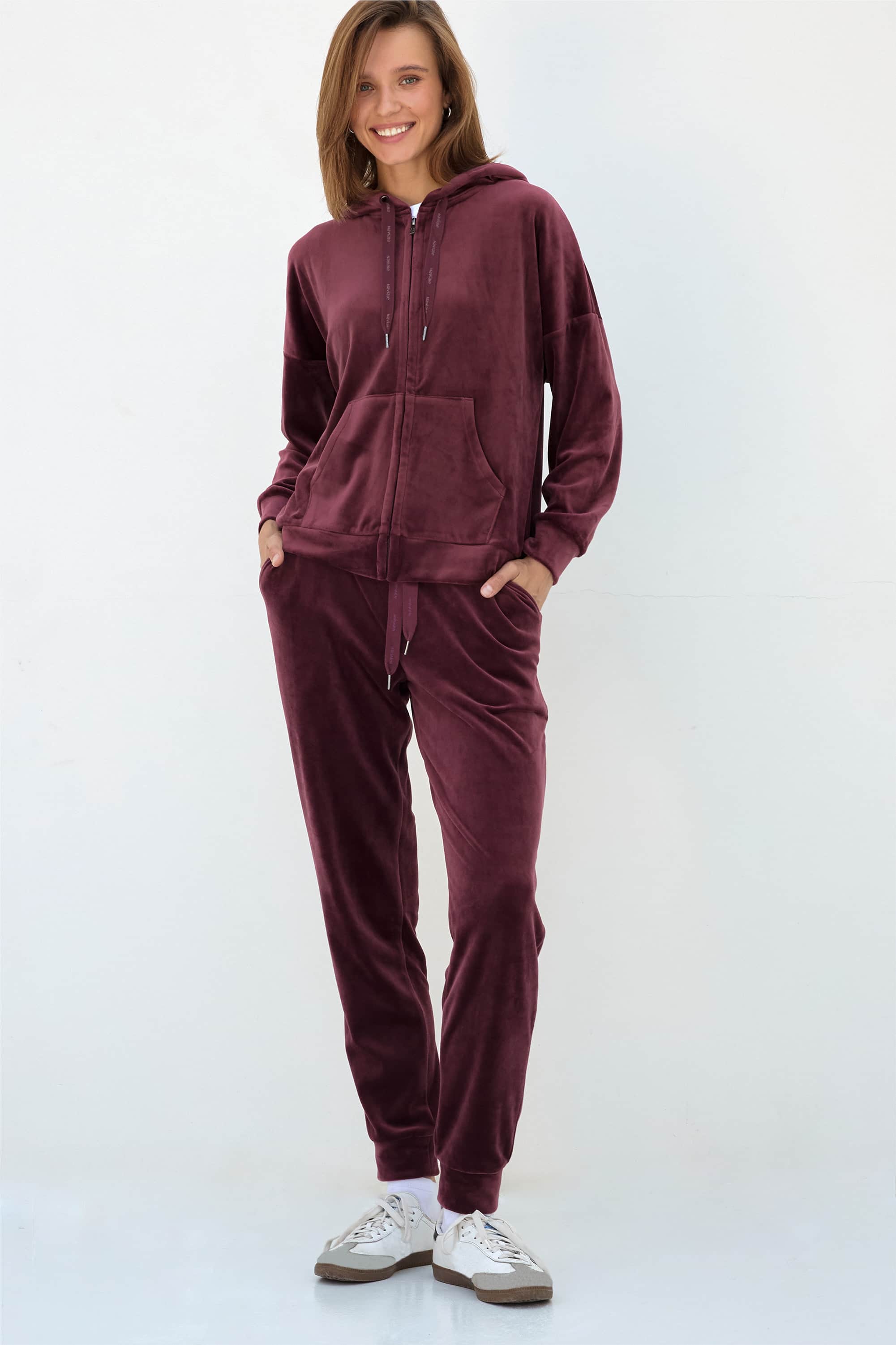 Велюровые брюки LH421-06 Brugge Velour burgund
