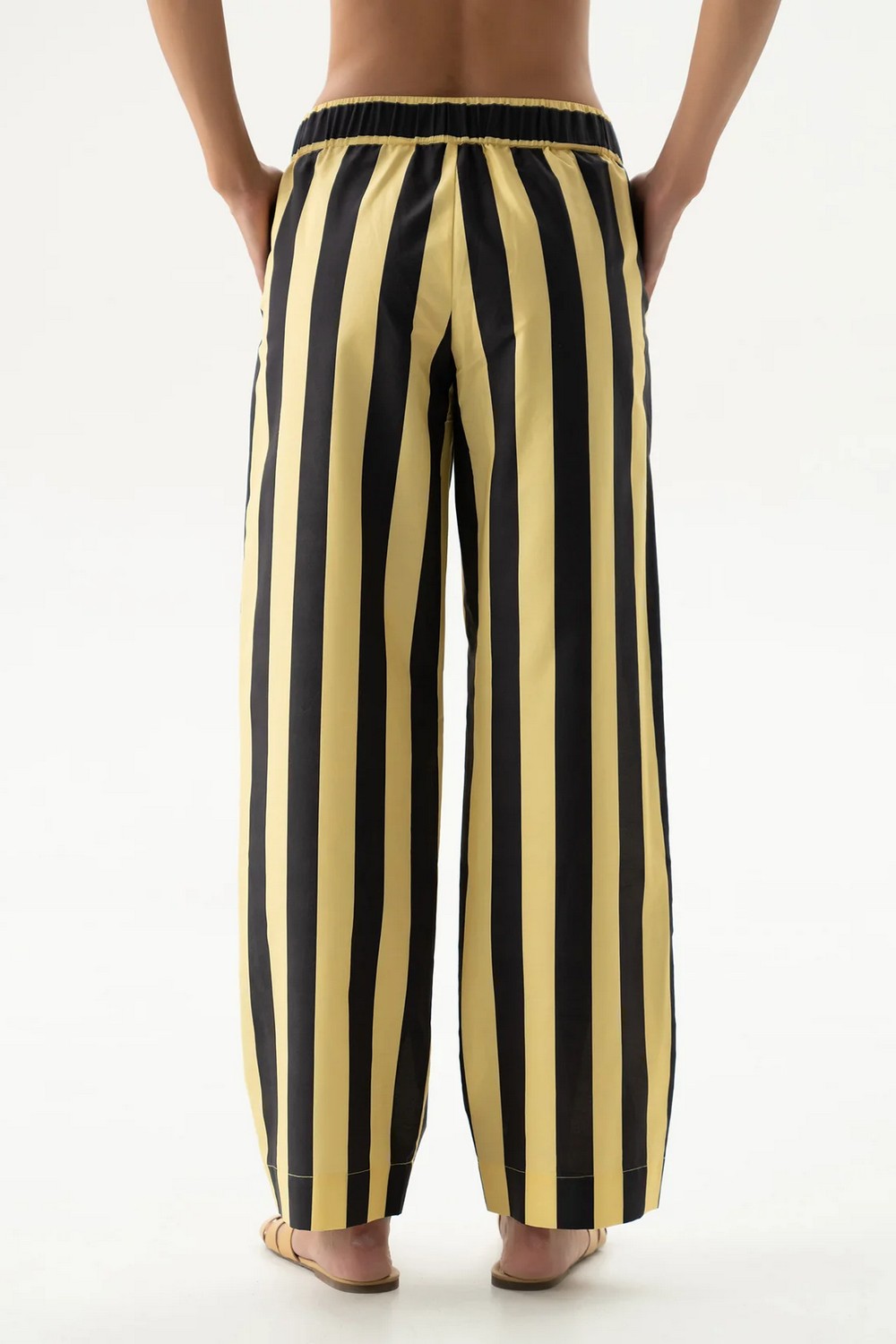 Хлопковые брюки 251204-06 Strapped Cotton panna cotta