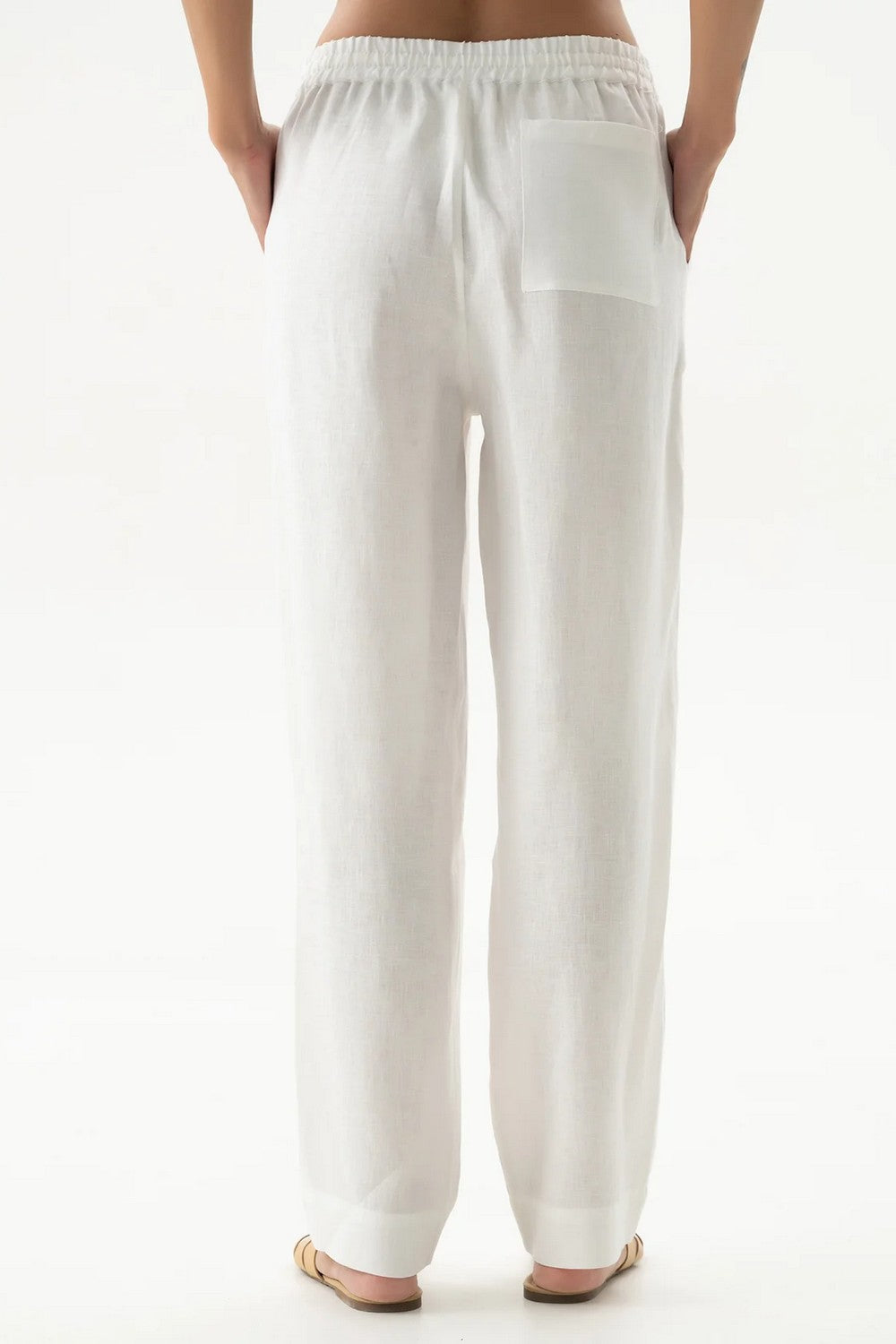 Льняные брюки 251206-06 Linen Spirit white