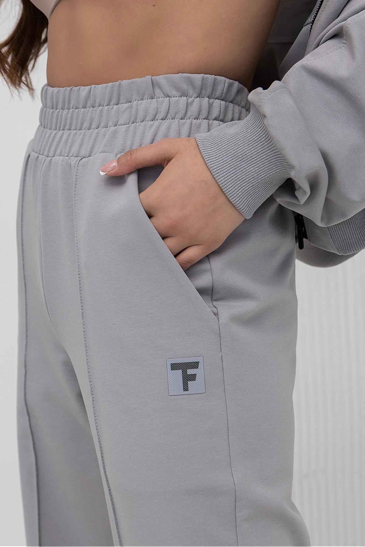 Трикотажные брюки палаццо E2-LD91