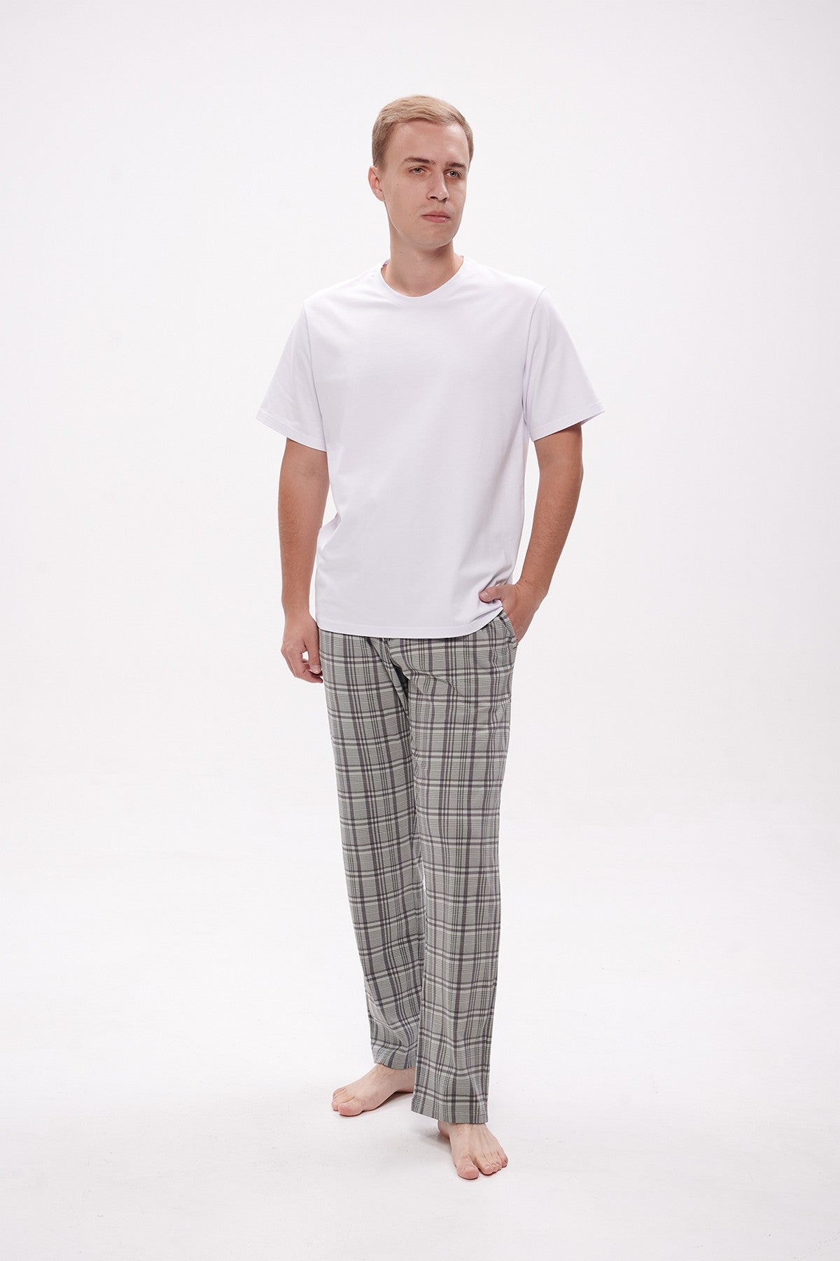 Мужские пижамные брюки 1708 gray