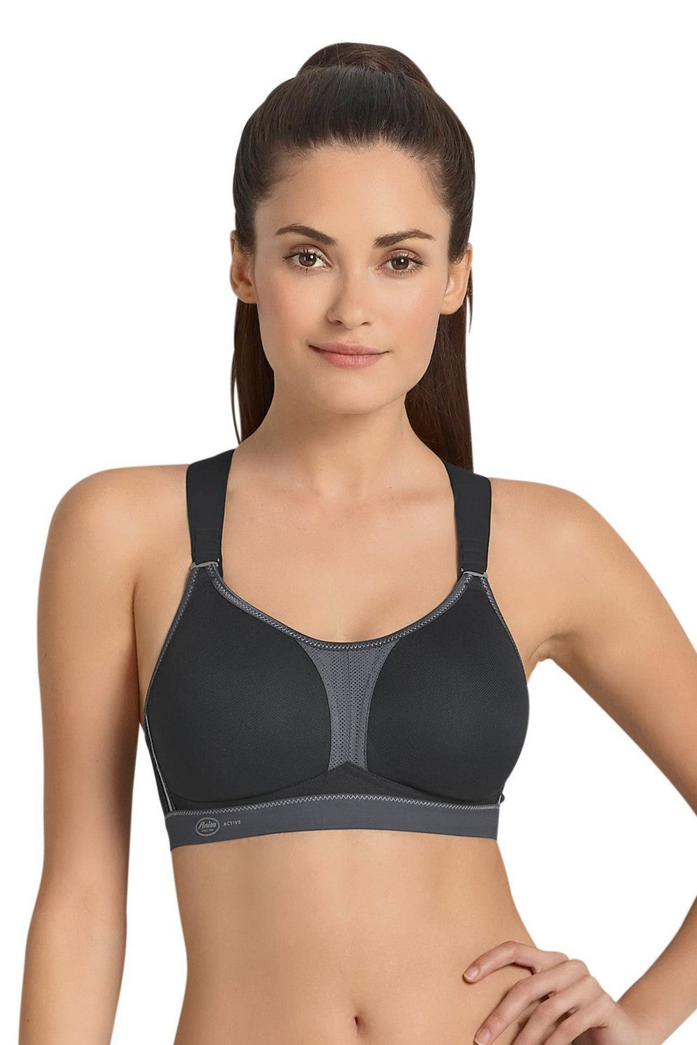 Спортивный бюстгальтер (ур.3) 5537 DynamiX Star черный/антрацит