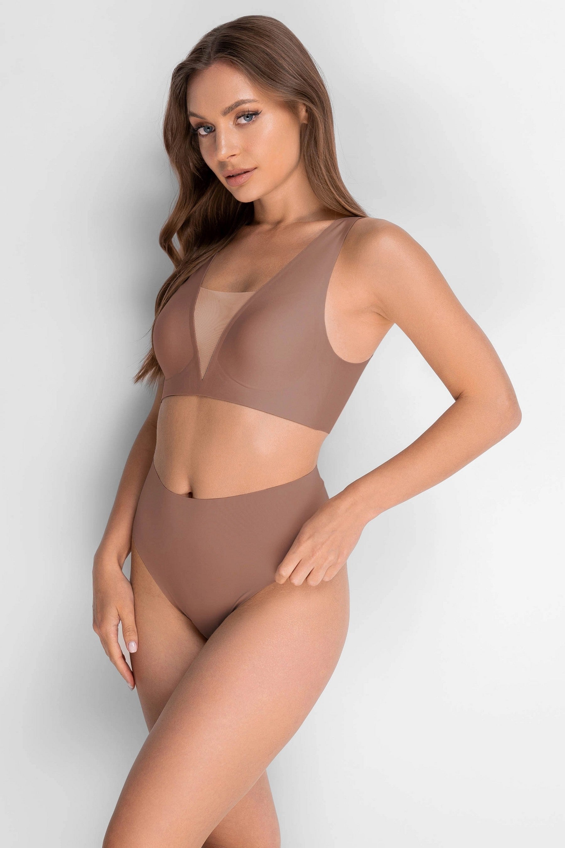 Бесшовный бюстгальтер из микрофибры 7079-072 beige