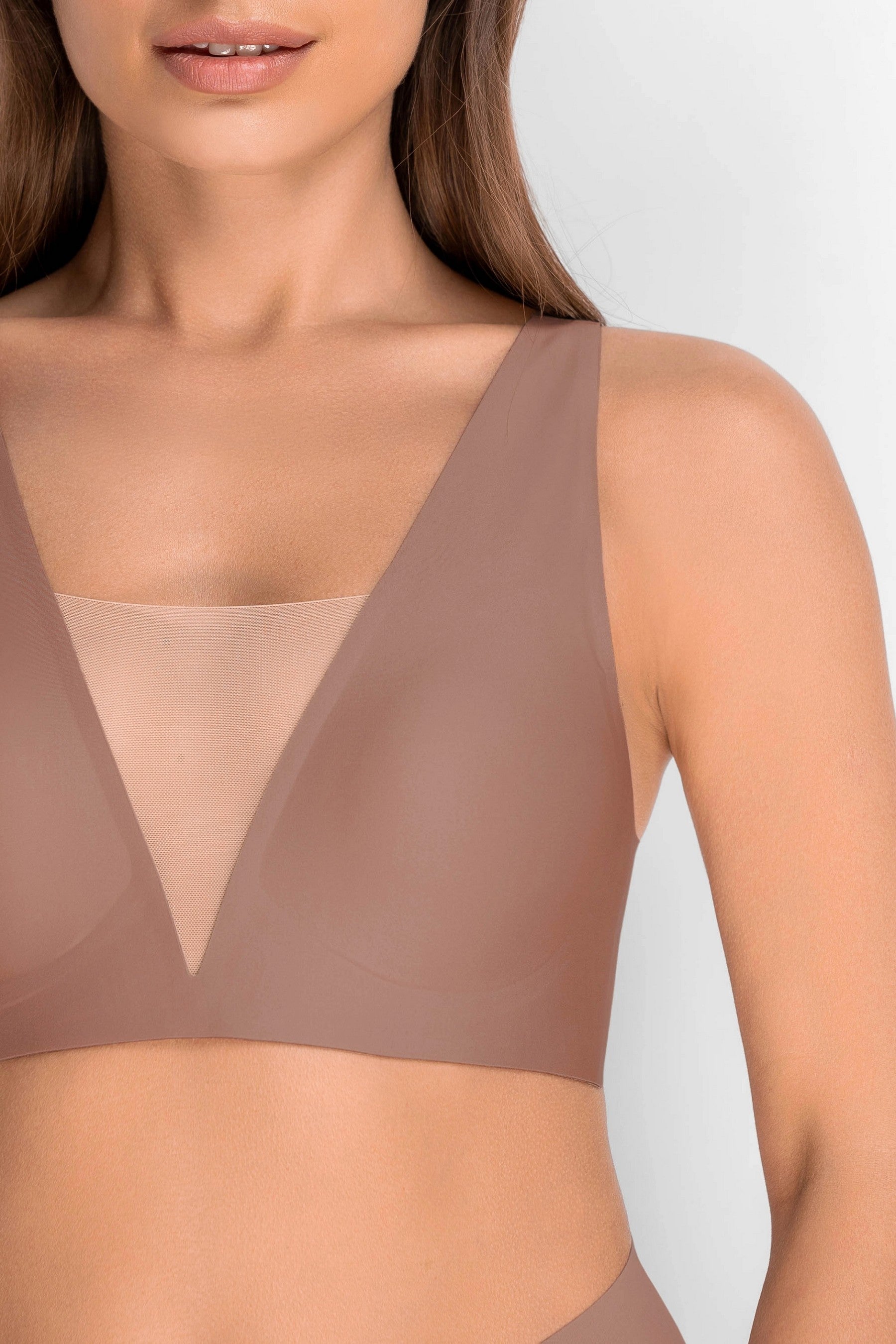 Бесшовный бюстгальтер из микрофибры 7079-072 beige