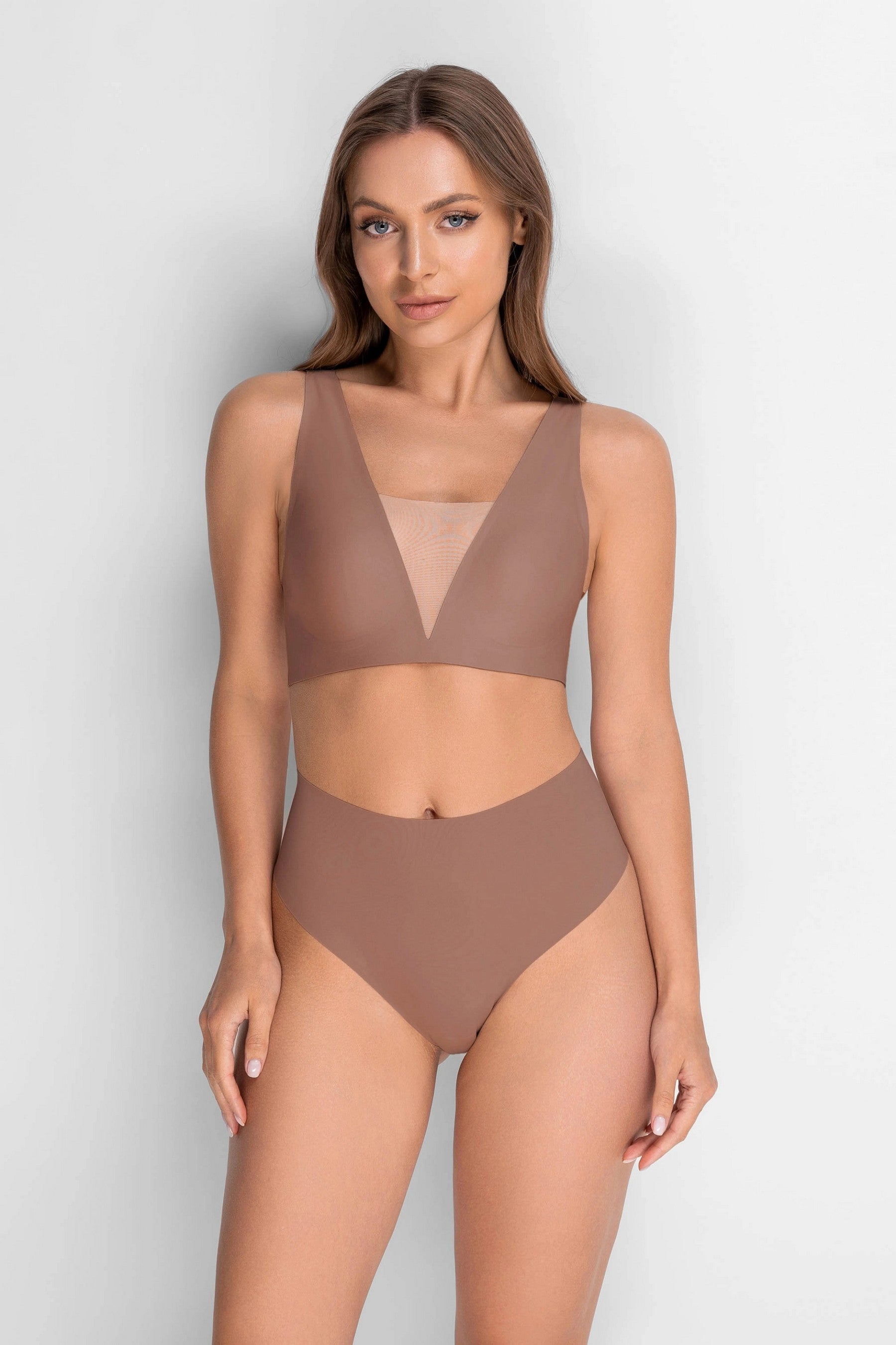 Бесшовный бюстгальтер из микрофибры 7079-072 beige