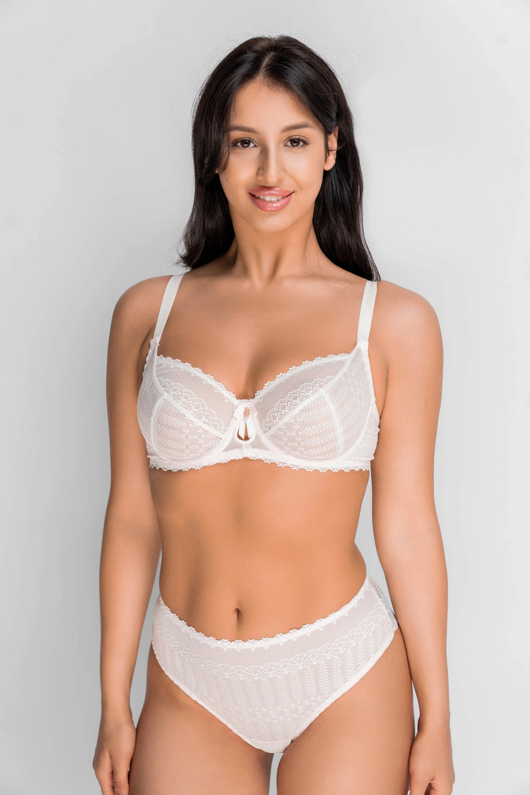 Мягкий бюстгальтер из кружева 8177-055 champagne