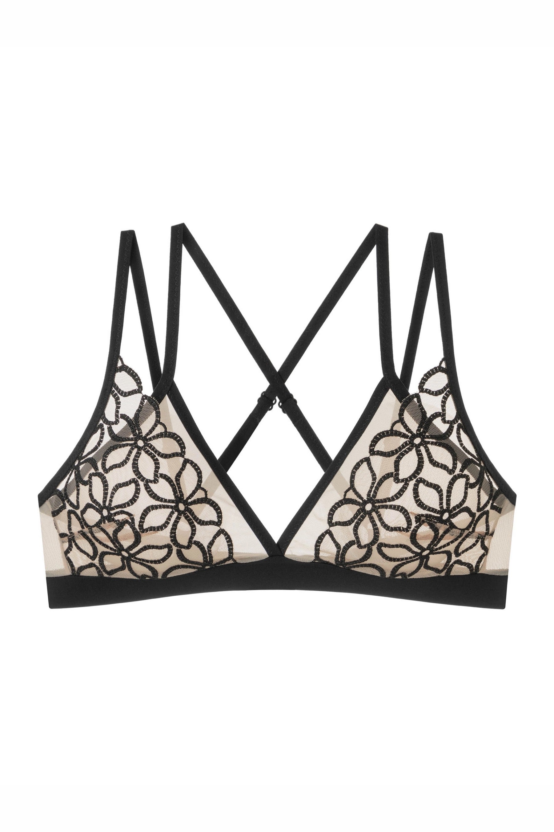 Бралет из микросетки 8181-051 black