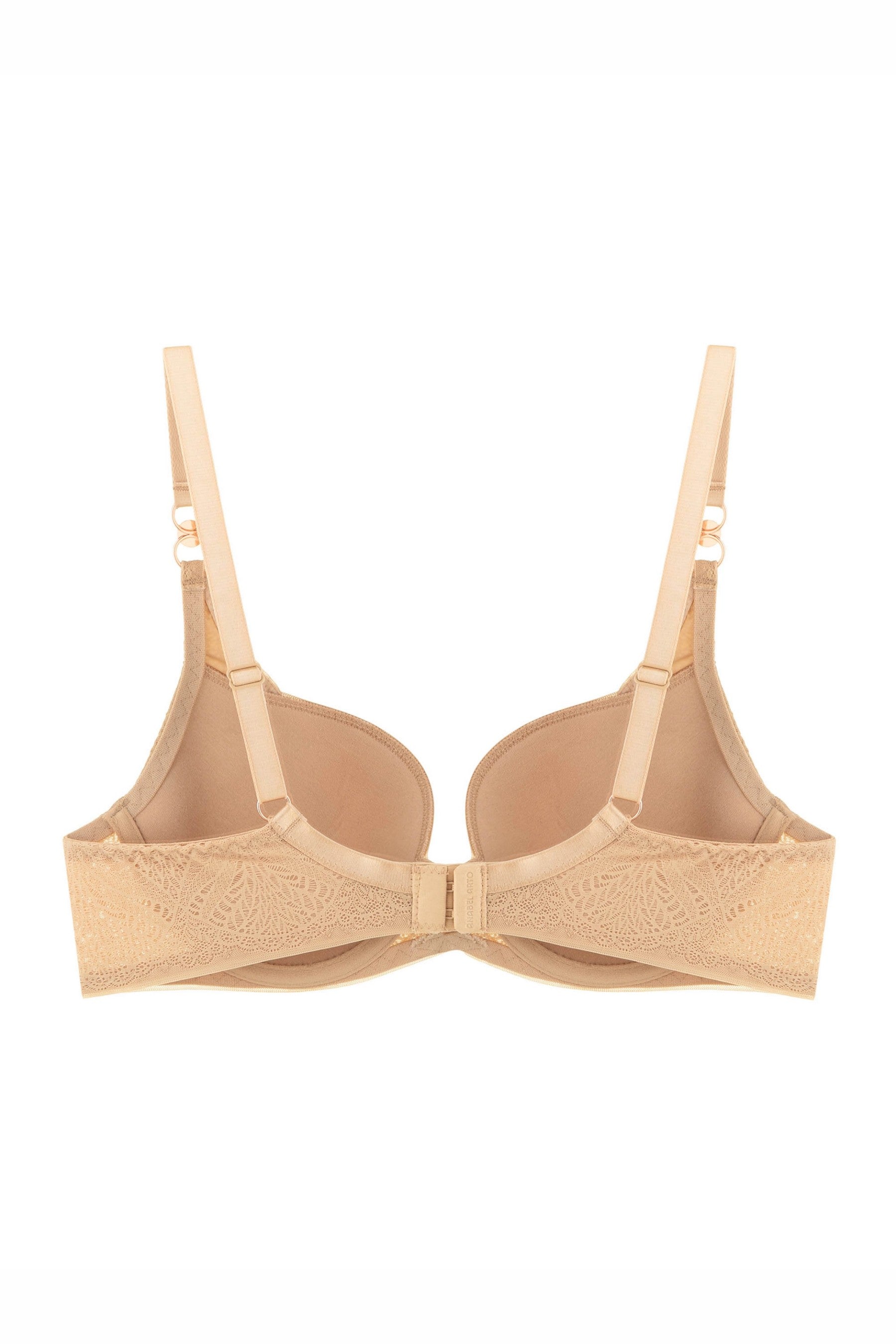 Формованый бюстгальтер с кружевом 8182-011 beige