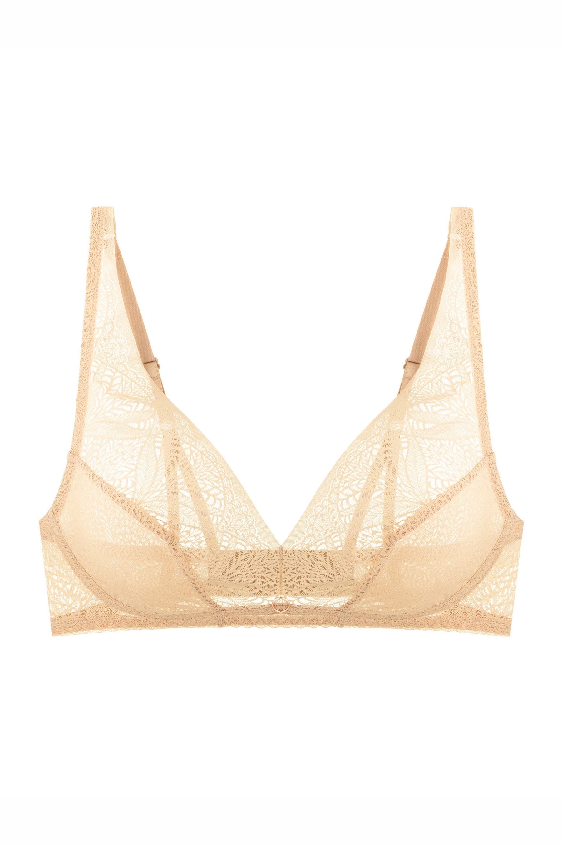 Мягкий бралет из кружева 8182-044 beige