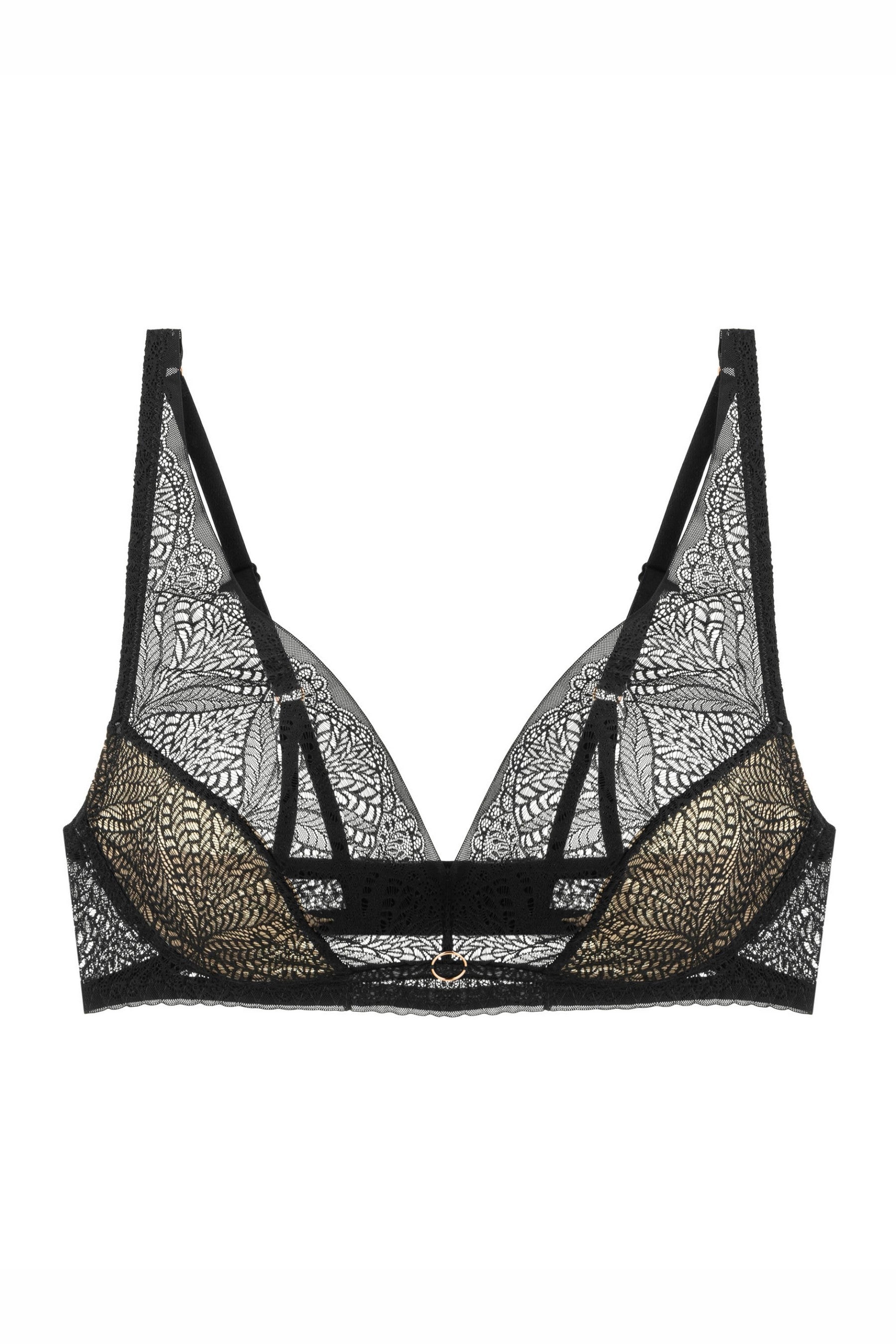 Мягкий бралет из кружева 8182-044 black