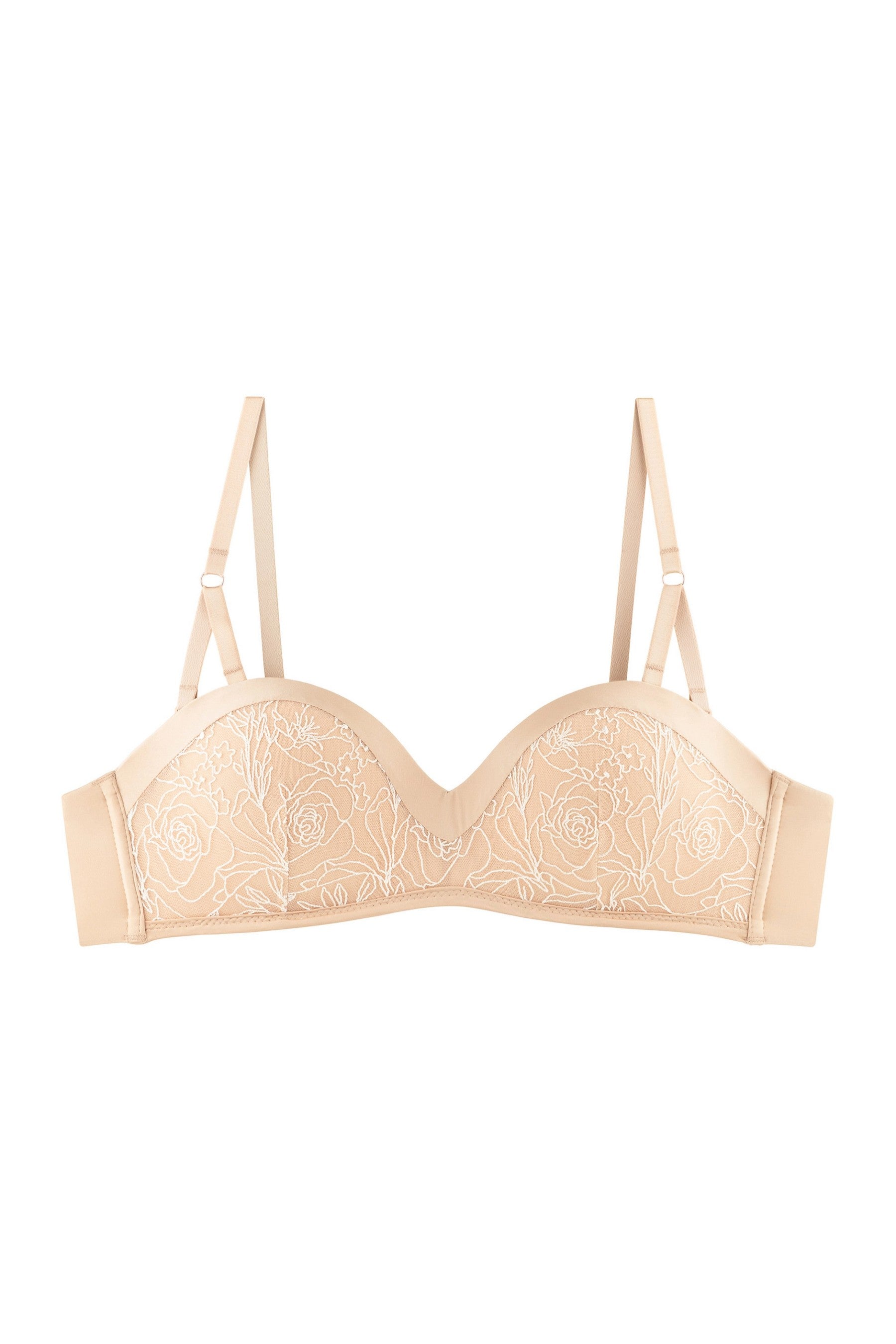 Бюстгальтер со съемными бретелями 8184-004 beige