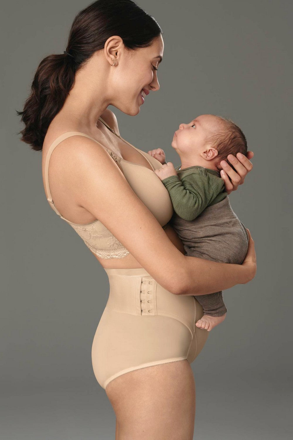 Щільний бюстгальтер для годування без кісточок 5086 beige