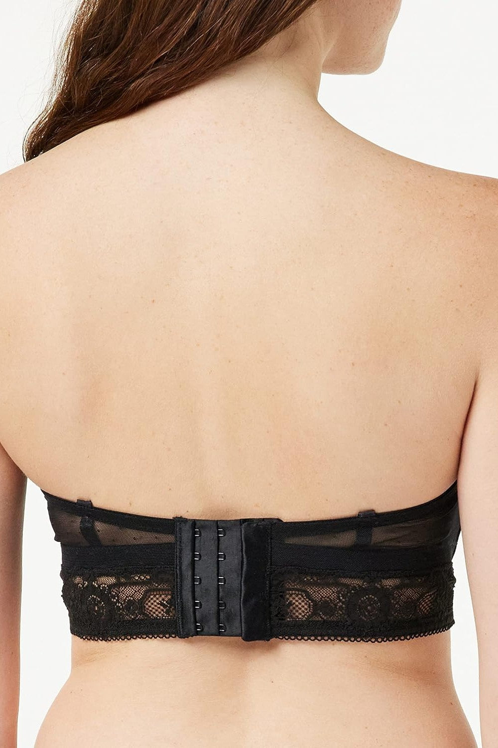 Кружевной бюстгальтер бандо 166476839 black