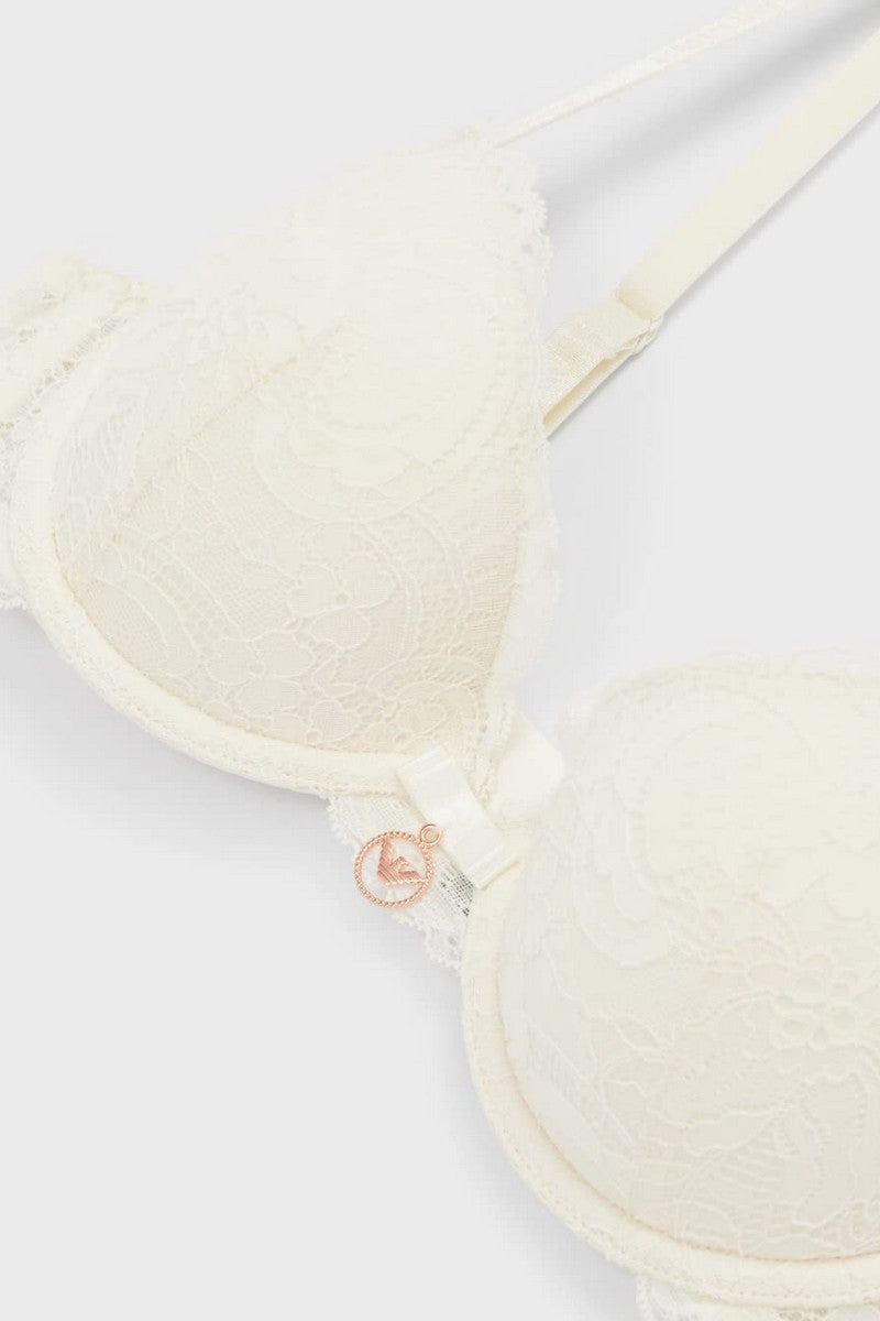 Кружевной бюстгальтер пуш-ап 79677016 milk