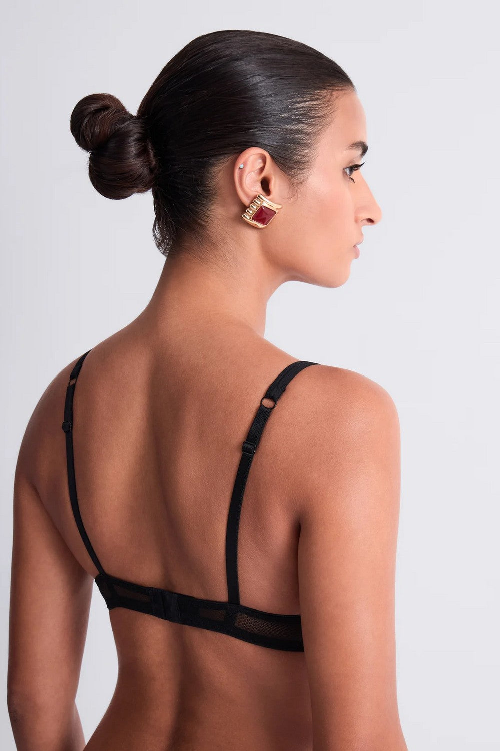 Бюстгальтер балконет з вишивкою 6BF14 Sweet Euphoria black