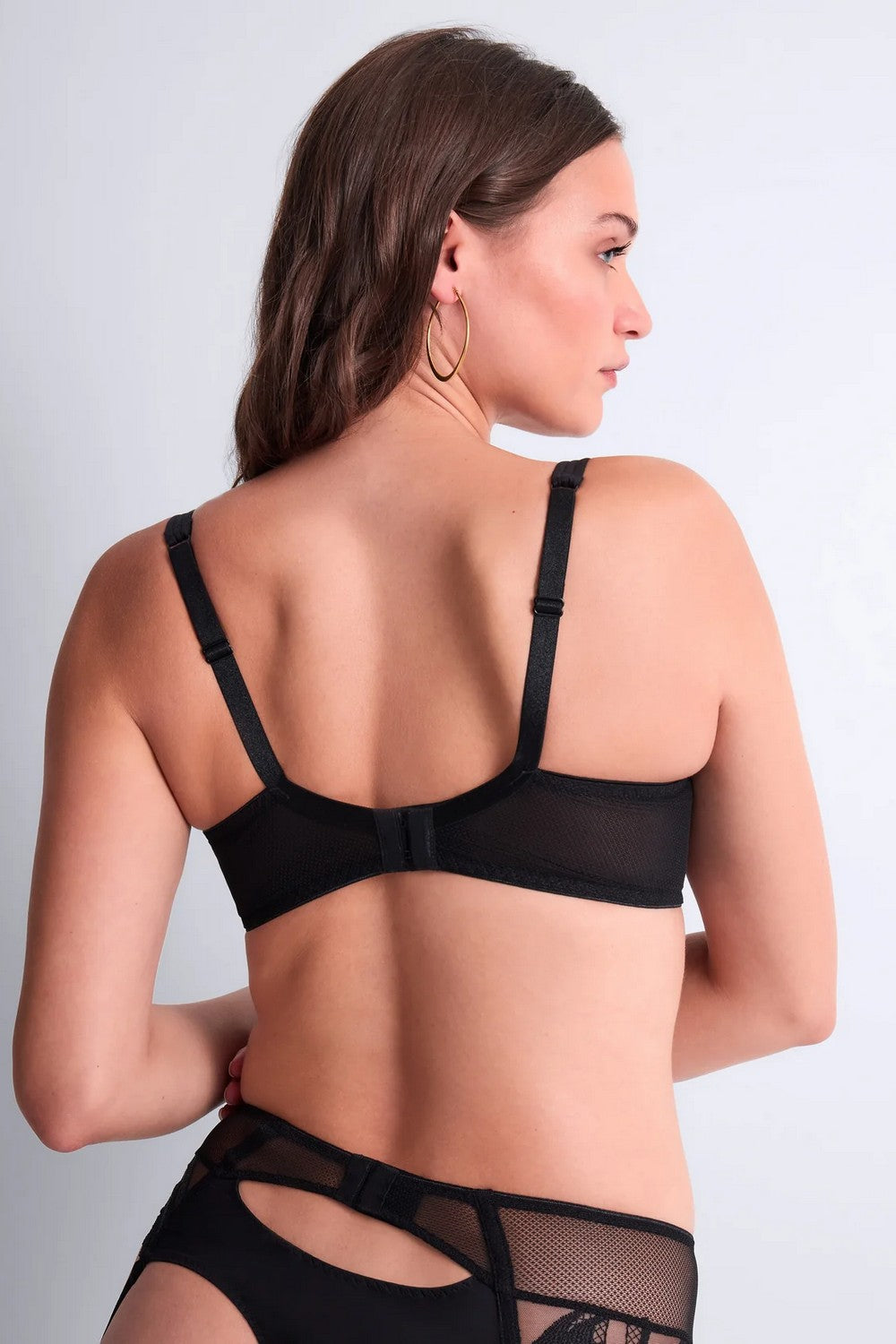 Бюстгальтер балконет с вышивкой 6BF14 Sweet Euphoria black