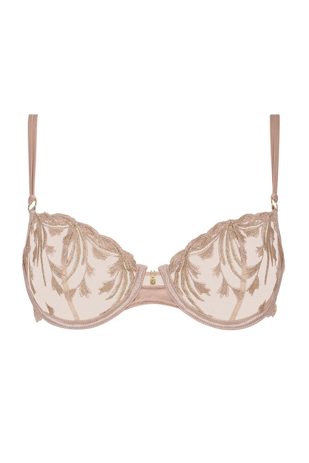 Мягкий бюстгальтер с вышивкой 6DF14 Cosmic Romance sand rose