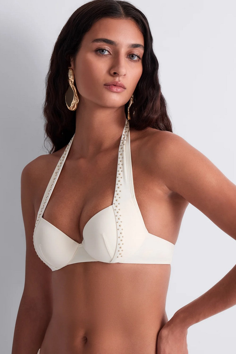 Купальный бюстгальтер пуш-ап 6P08 Summer Stars sea perl