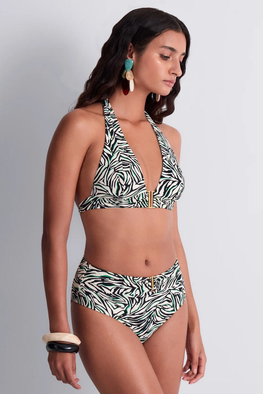Купальный бюстгальтер 6V10 Tropical Splash wild stripes
