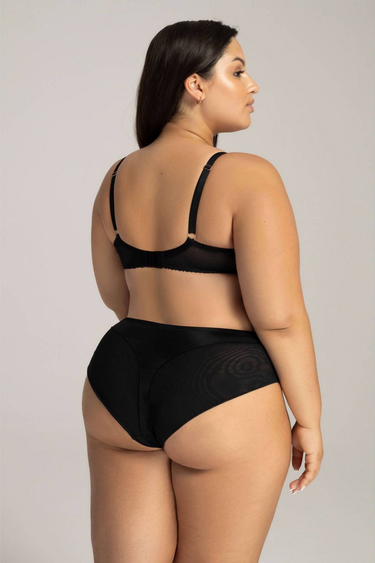 Мягкий бюстгальтер из микросетки 1824/4 Crystal black