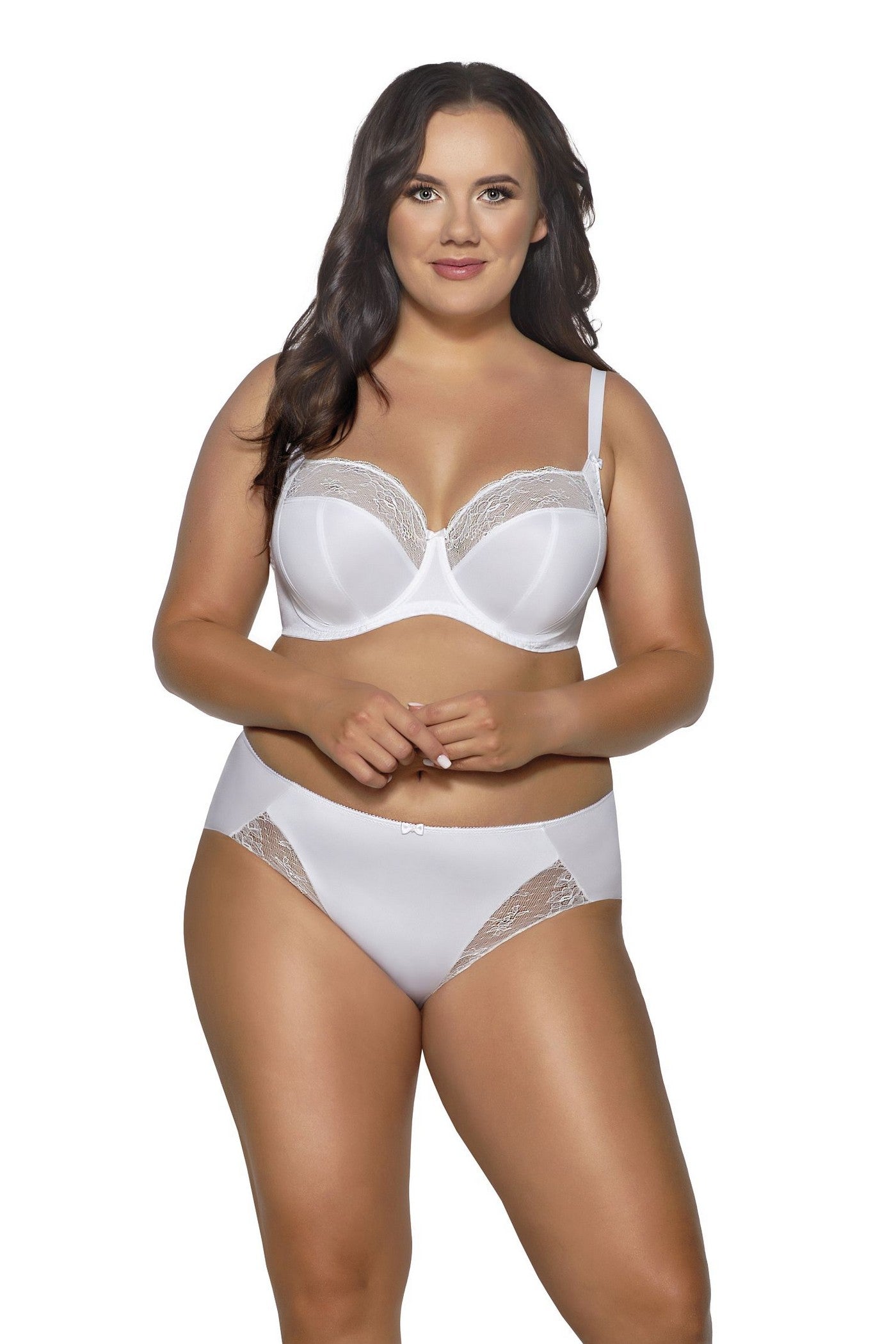 Мягкий бюстгальтер с кружевом Azalea 2111 white