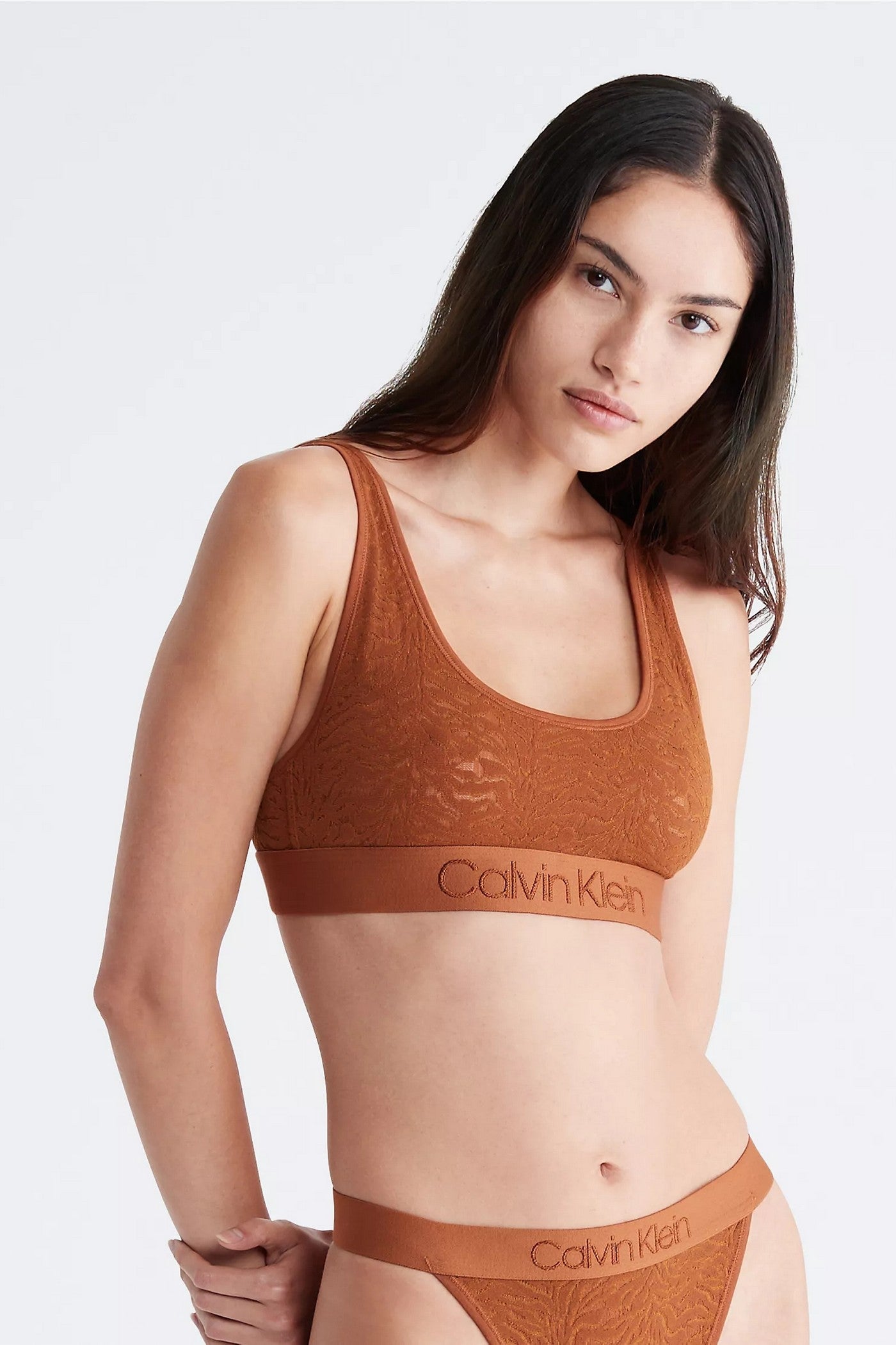 Кружевной топ 155108528 brown