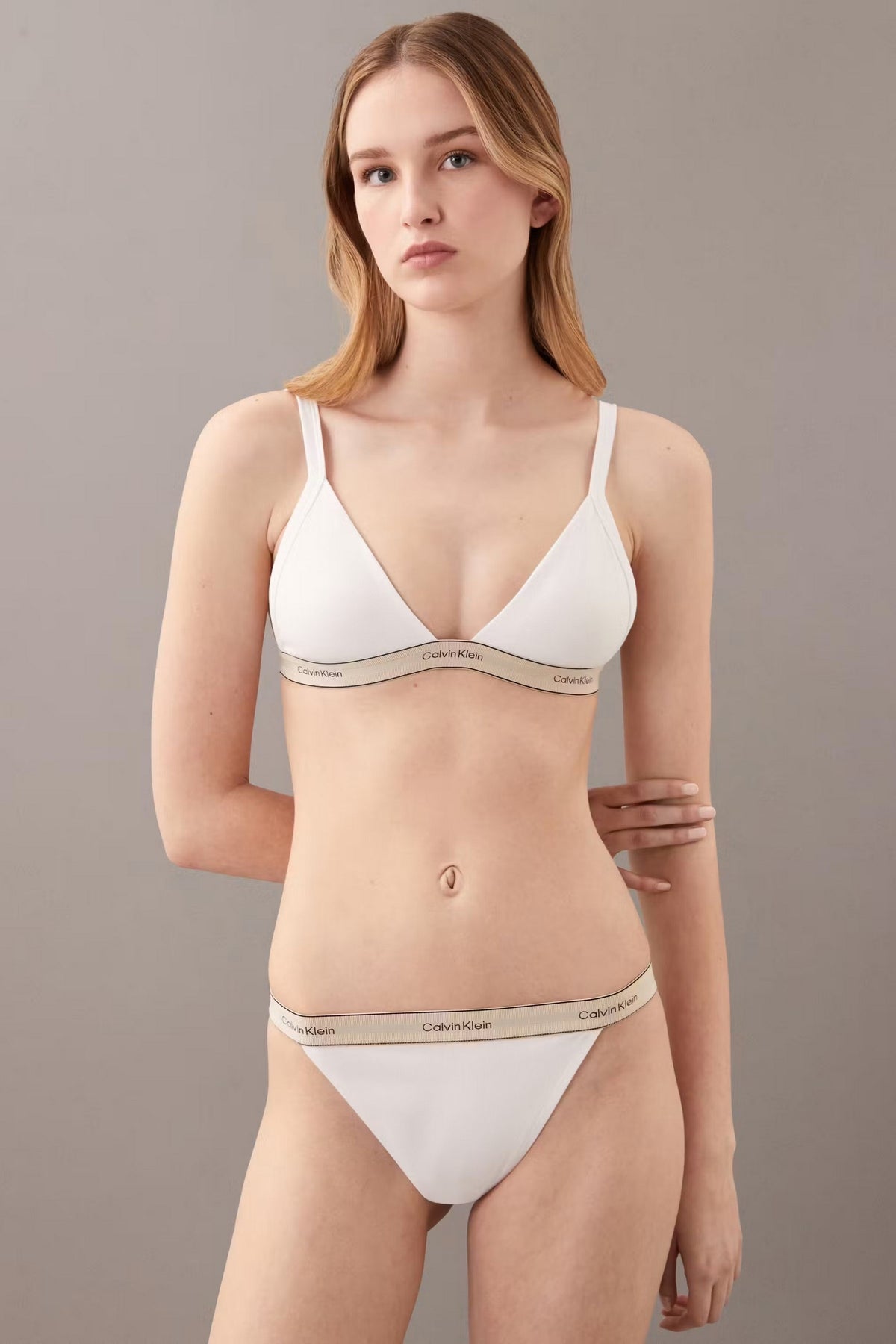 Бавовняний бралет 880531696 white Calvin Klein