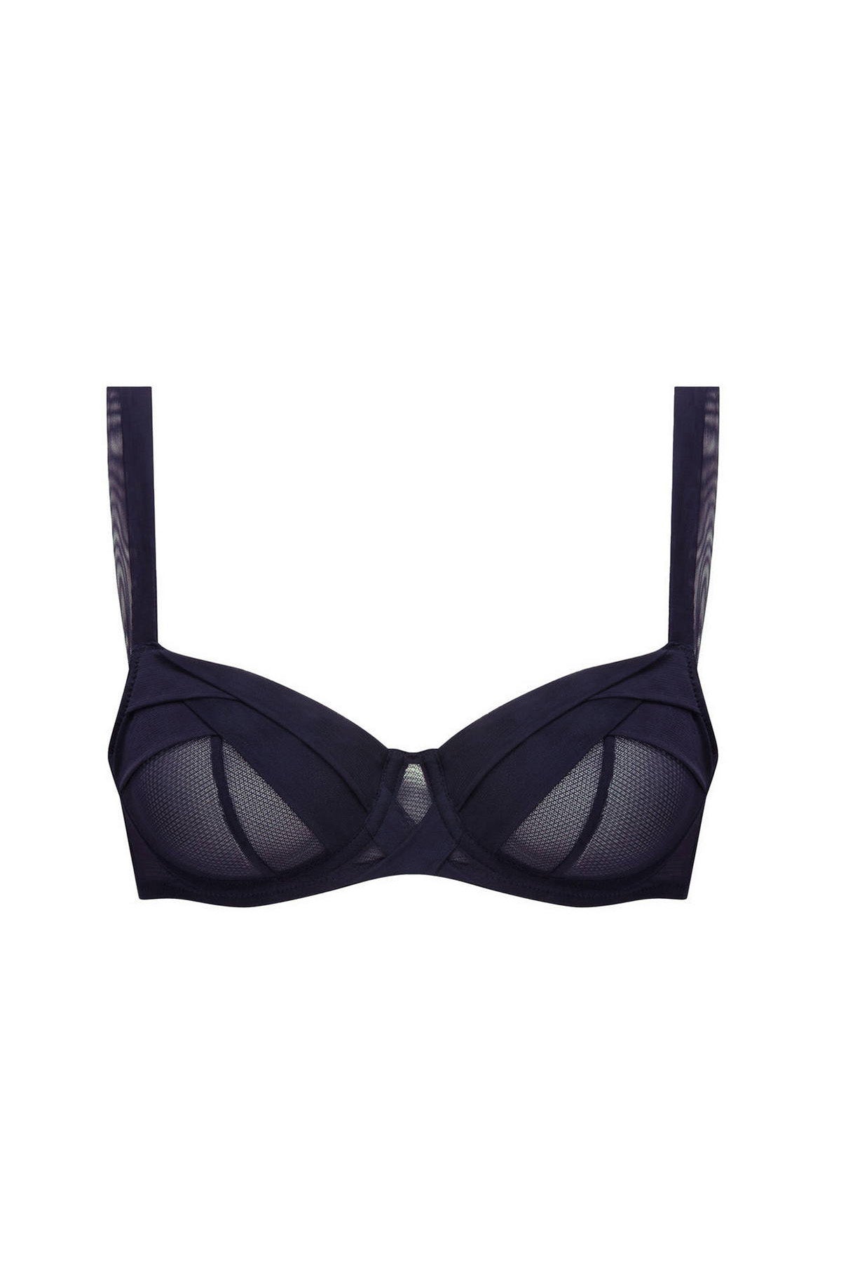 Мягкий бюстгальтер из микросетки 0041 midnight blue