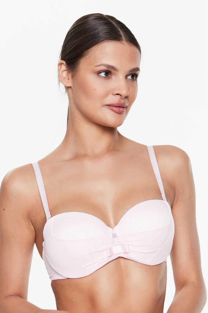 Бюстгальтер балконет пуш-ап T230114 dragee pink