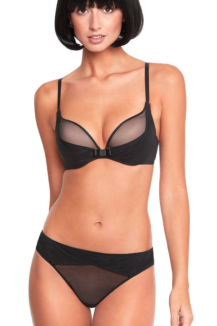 Бюстгальтер пуш-ап T230131 black