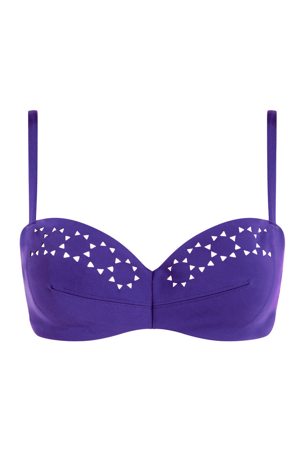 Купальний бюстгальтер бандо 12OM5 Pure solar violet blue Chantelle