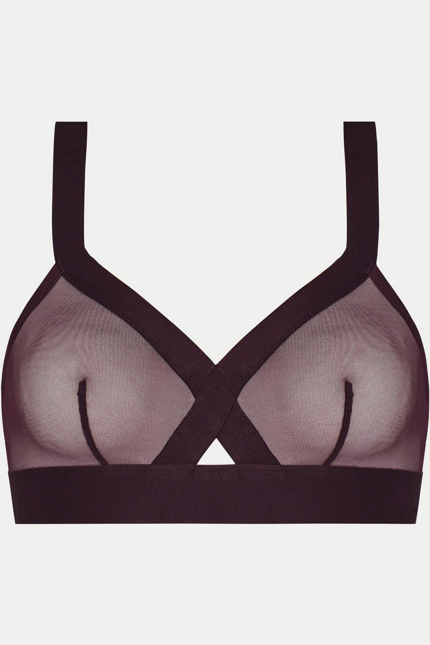 Мягкий бралет из микросетки DK4084 plum per