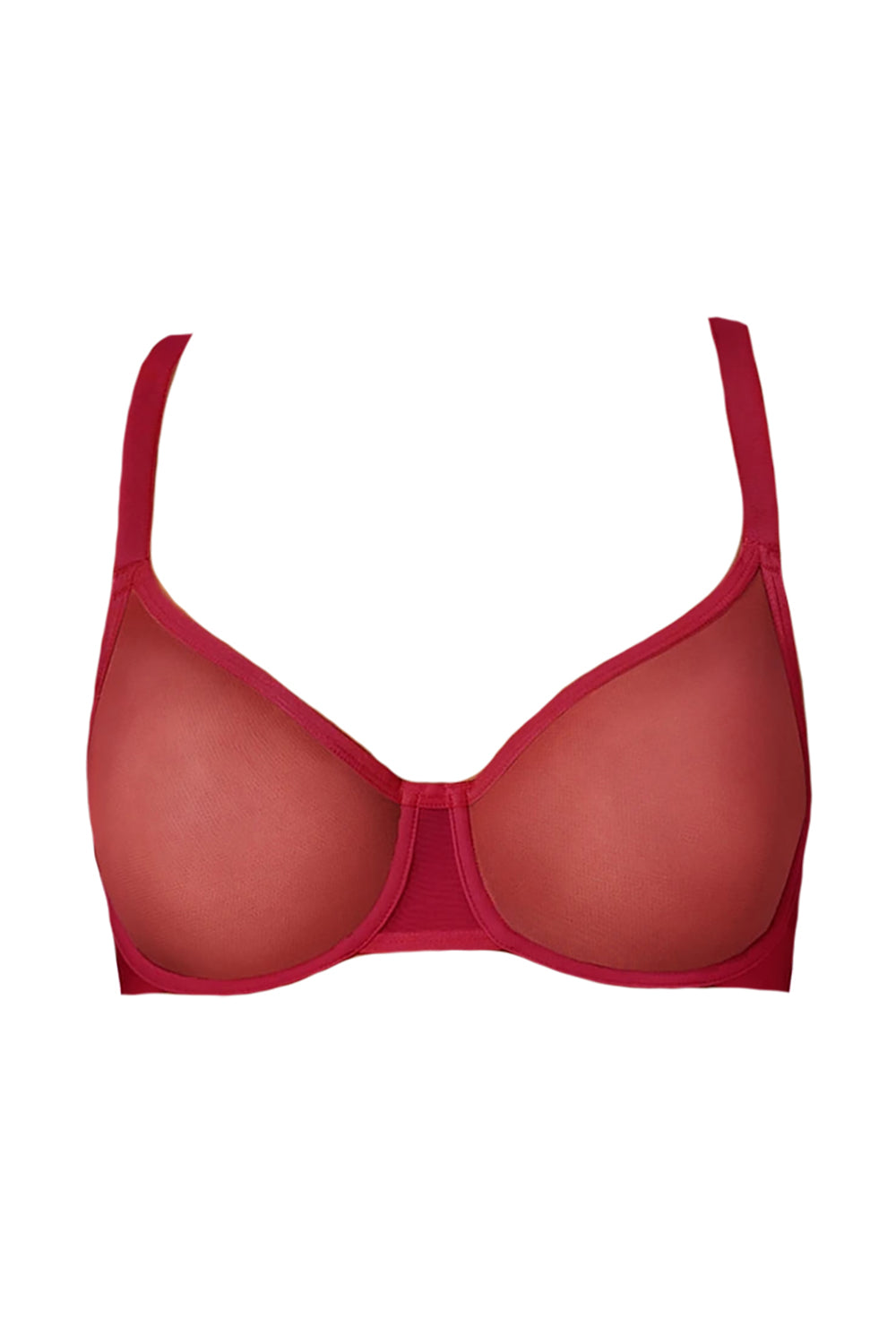 Мягкий бюстгальтер из микросетки DK4085 persian red