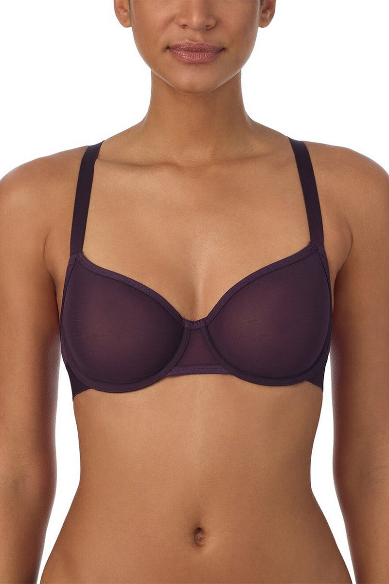 Мягкий бюстгальтер из микросетки DK4085 plum per