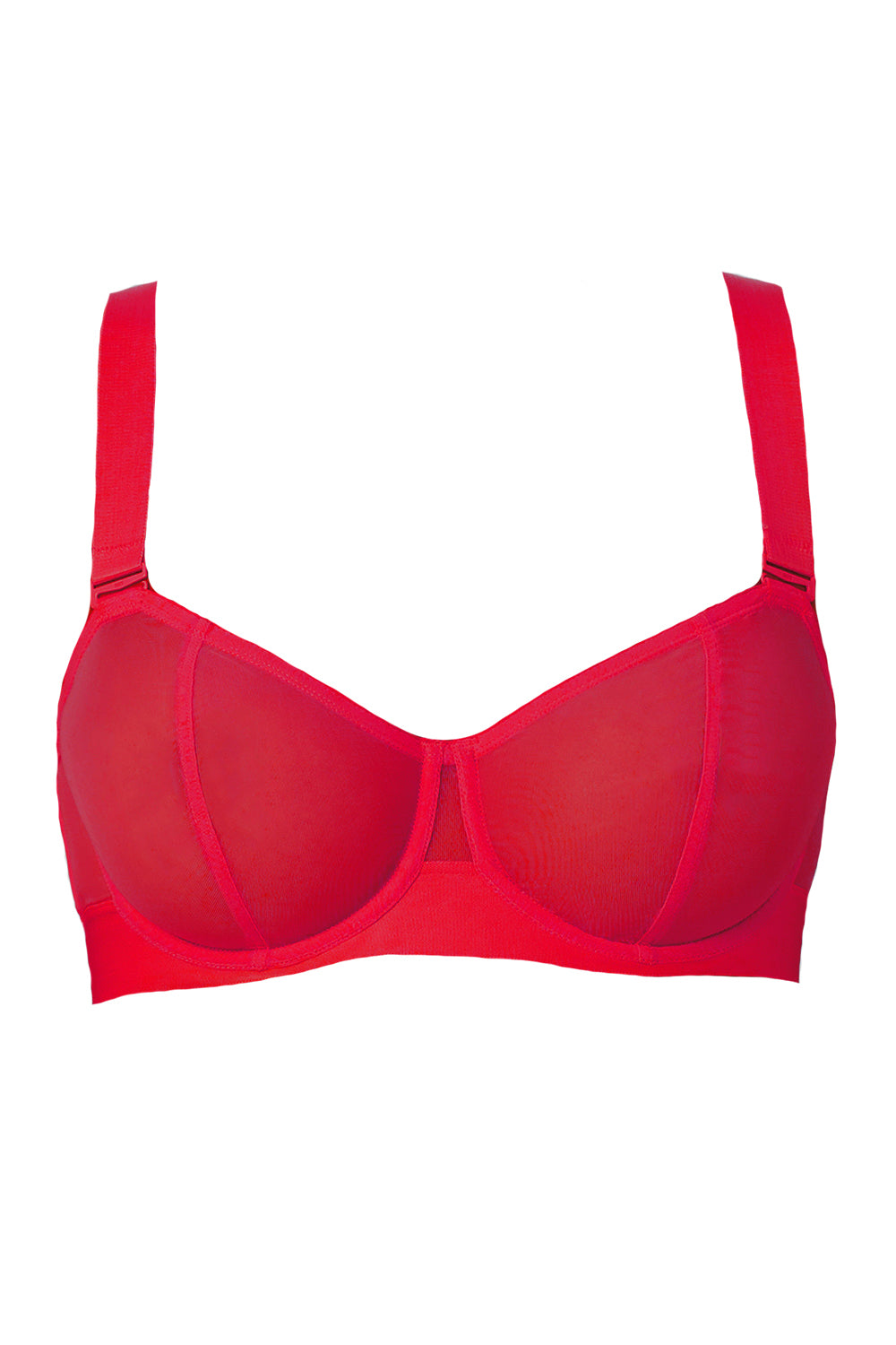 Мягкий бюстгальтер из микросетки DK4939 persian red