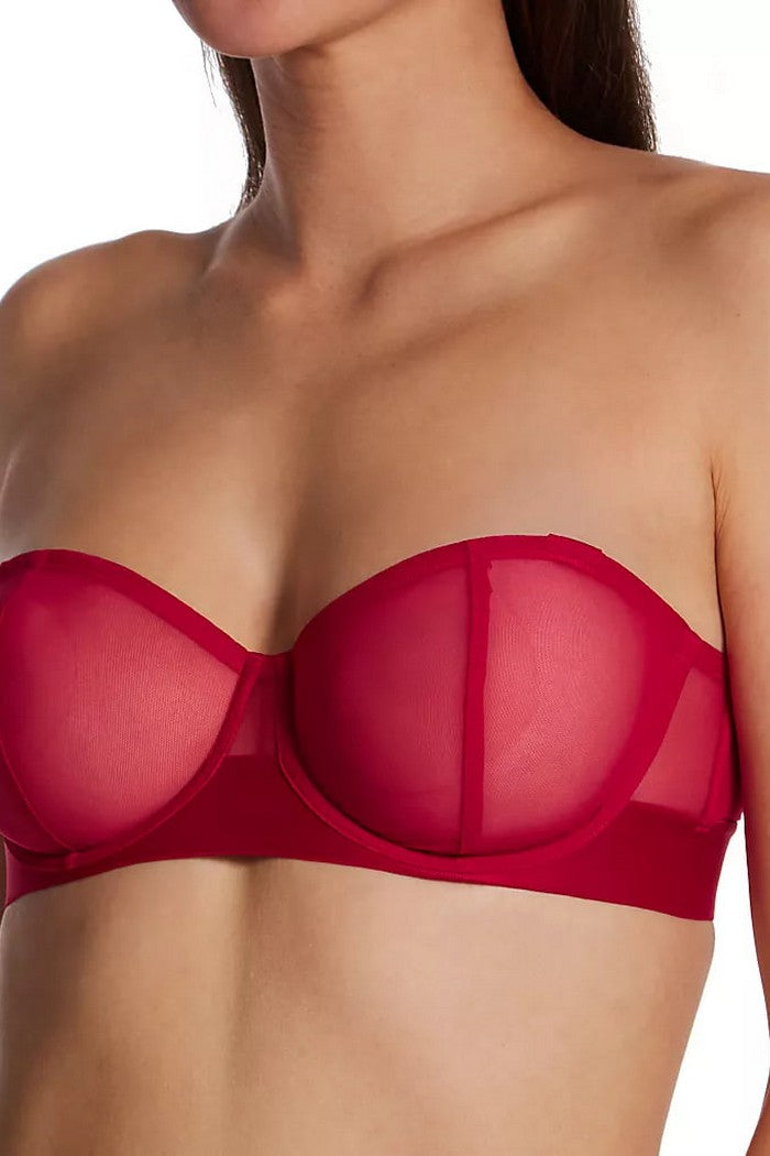 Мягкий бюстгальтер из микросетки DK4939 persian red