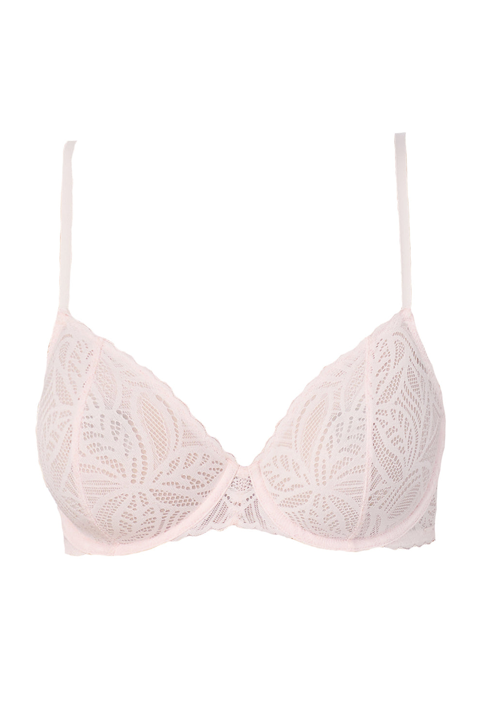 Кружевной плотный бюстгальтер DK7552 pearly pink