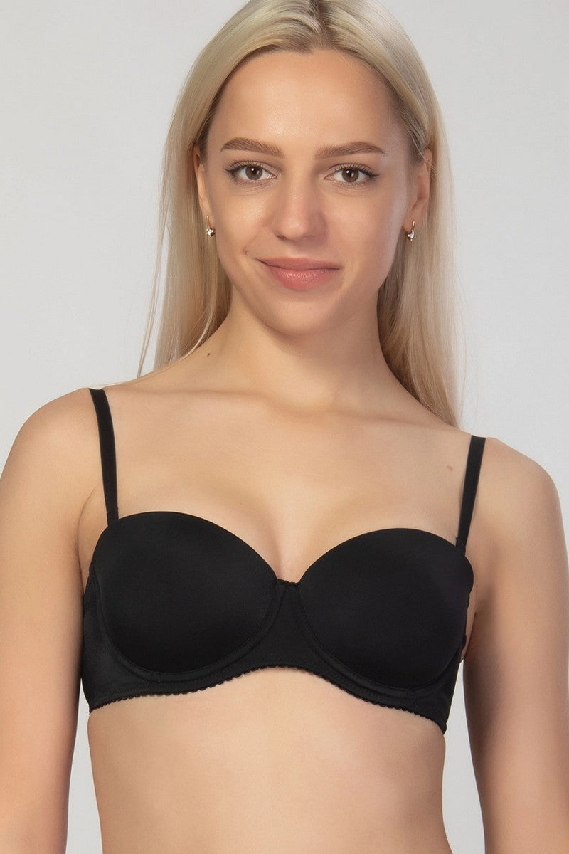 Бюстгальтер балконет пуш-ап 1109 black