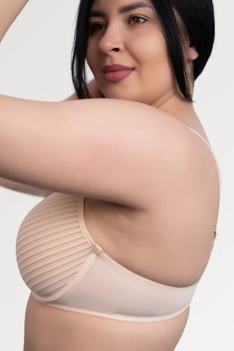 Бюстгальтер спейсер у смужку 1308 beige