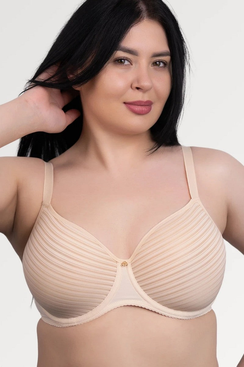 Бюстгальтер спейсер у смужку 1308 beige