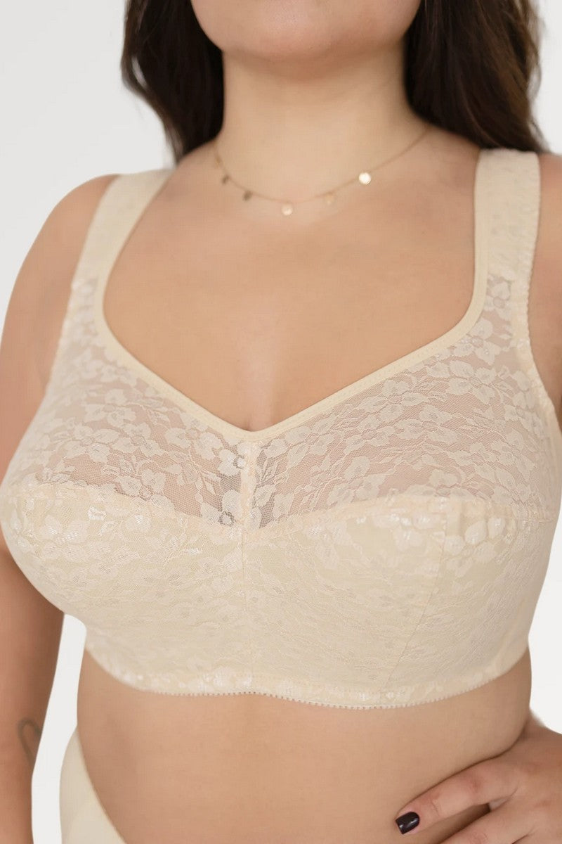 Мереживний бюстгальтер без кісточок 1410 beige