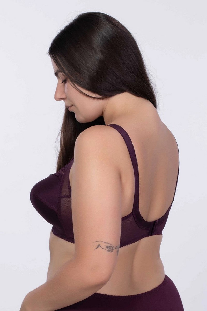 Мягкий бюстгальтер без косточек 145 plum wine