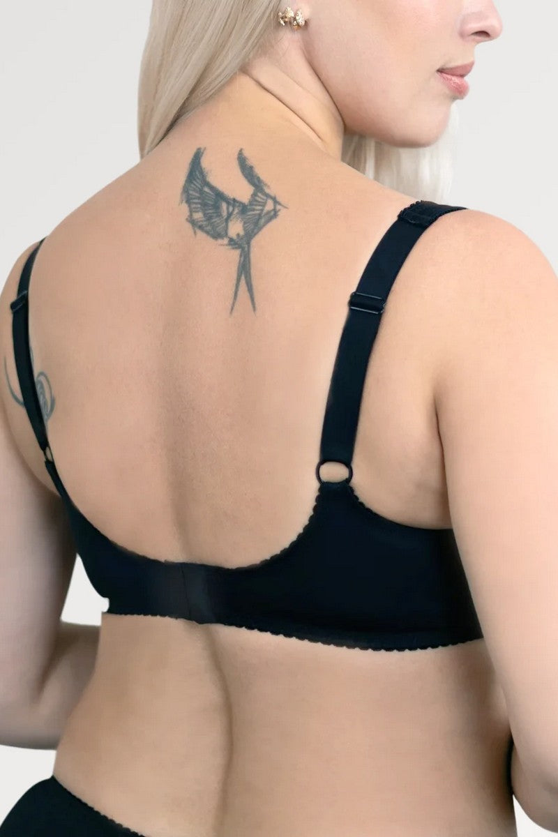 Мягкий бюстгальтер с широкими бретелями 1507/017 black