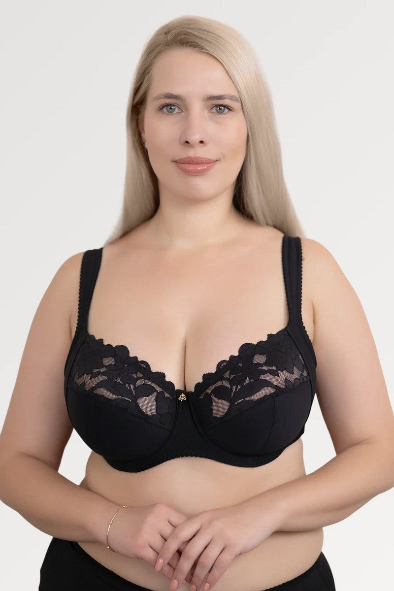 Мягкий бюстгальтер с широкими бретелями 1507/017 black
