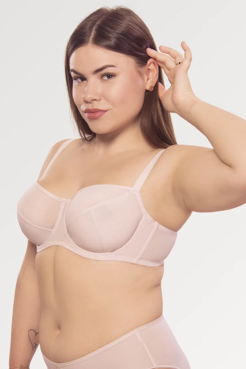 Мягкий бюстгальтер из микросетки 1511/603 rose pearl