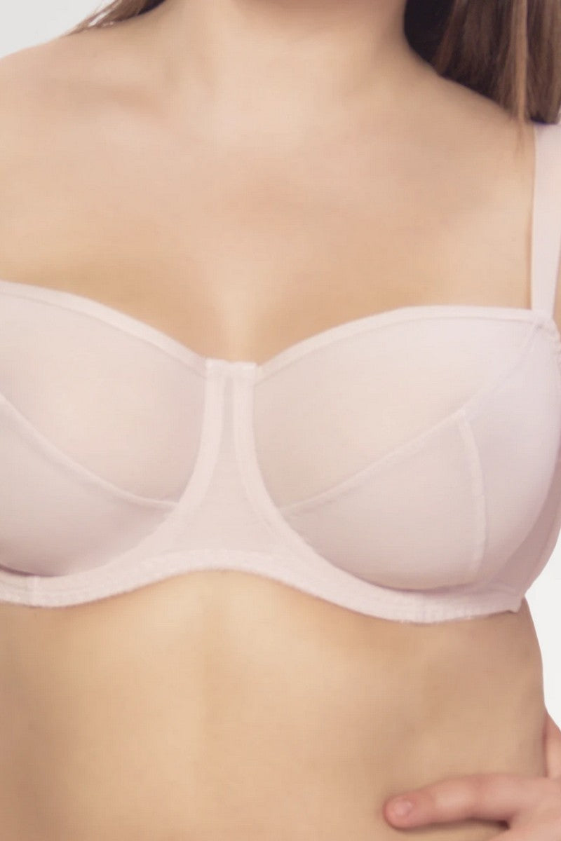 Мягкий бюстгальтер из микросетки 1511/603 rose pearl