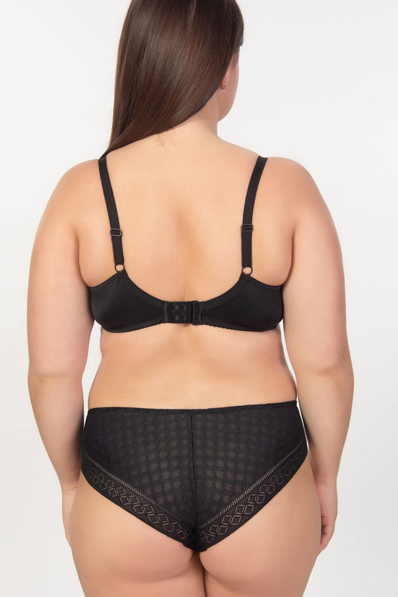 Кружевной бюстгальтер пуш-ап 1911/016 black